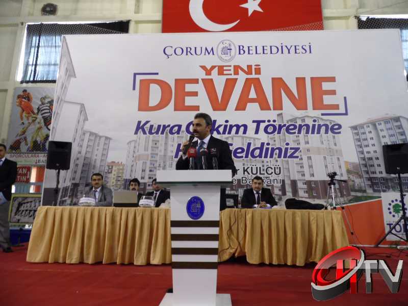 ÇORUM TOKİ DEVANE KURALARI  TÖRENLE ÇEKİLDİ