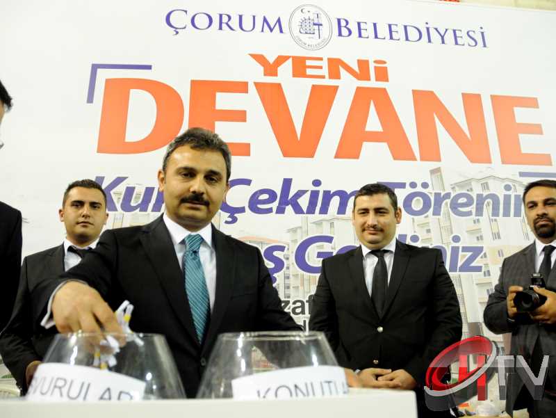 ÇORUM TOKİ DEVANE KURALARI  TÖRENLE ÇEKİLDİ