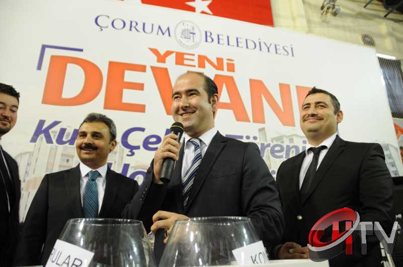ÇORUM TOKİ DEVANE KURALARI  TÖRENLE ÇEKİLDİ