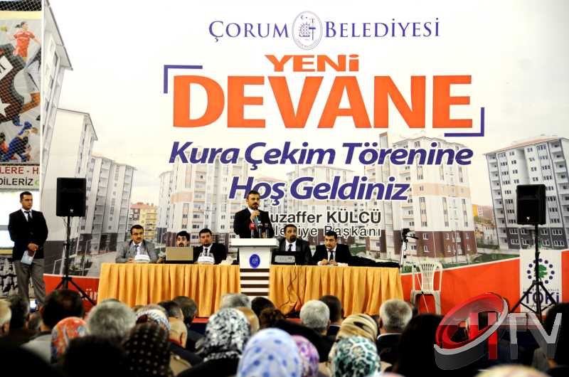 ÇORUM TOKİ DEVANE KURALARI  TÖRENLE ÇEKİLDİ