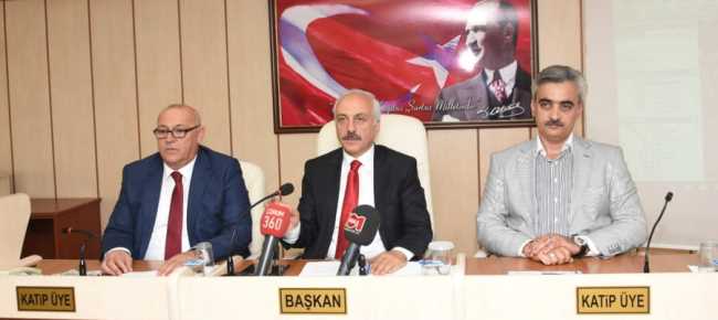 Ağustos ayı Belediye Meclisi Zeki Gül başkanlığında toplandı