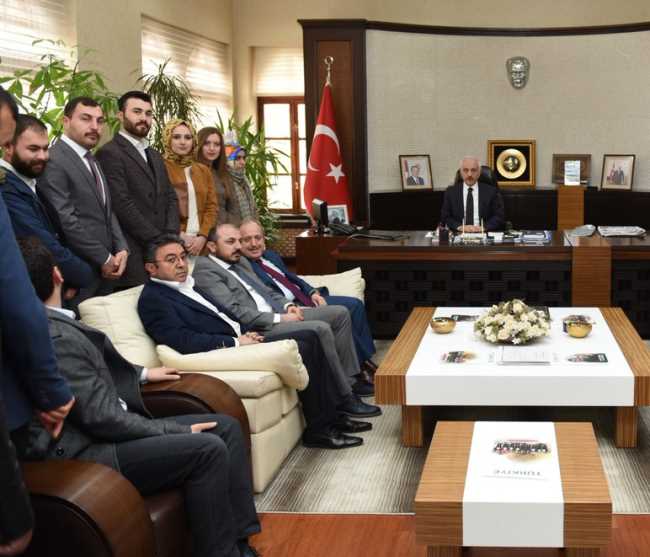 AK PARTİNİN  BELEDİYE ZİYARETİ SÜRÜYOR