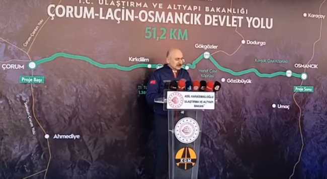 Bakan Adil Karaismailoğlu Çorum'da  inşa edilen Kırkdilim tünellerini inceledi!