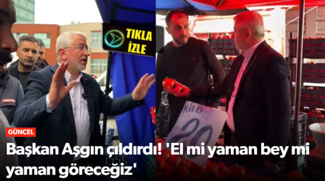 Başkan Aşgın Pazarcının İpliğini Pazara Çıkardı!