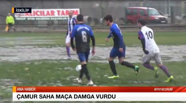 ÇAMUR SAHA, MAÇA DAMGA VURDU