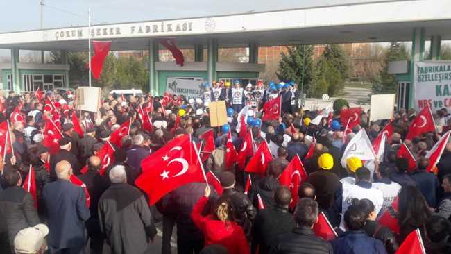 CHP heyetinden Çorum şeker fabrikasına ziyaret