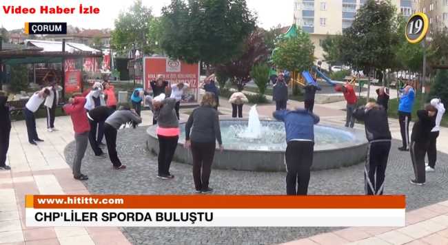 CHP İlçe Örgütü  Sabah Sporunda Buluştu