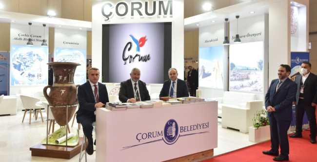 Çorum Belediyesi  EMITT Fuarı’nda dikkat çekmeyi başardı
