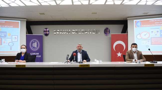 Çorum Belediyesi'nin 2021 yılı tahmini bütçesi 692.515.000.00 TL olarak belirlendi