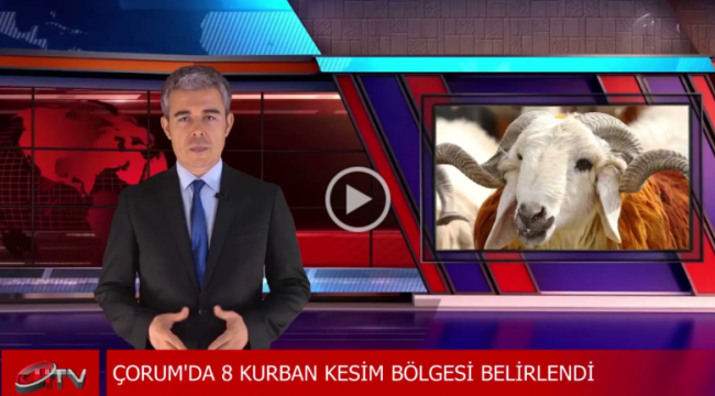 Çorum'da 8 Kurban Kesim Bölgesi Belirlendi