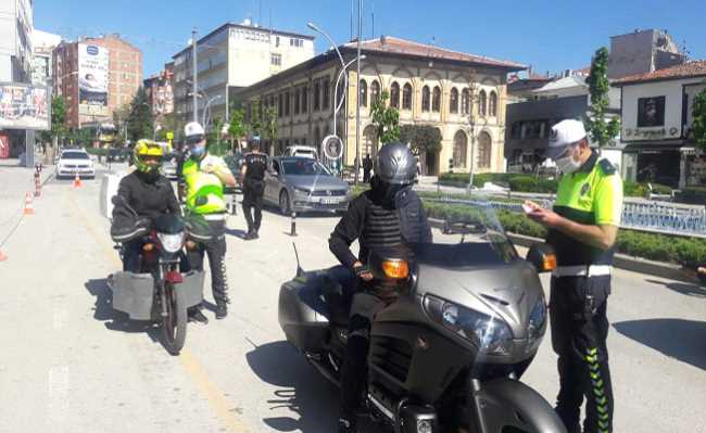 Çorum'da Abartı Egzoza Şok denetim yapıldı