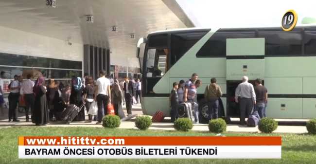 Çorum'da Bayram Öncesi Otobüs Biletleri Tükendi