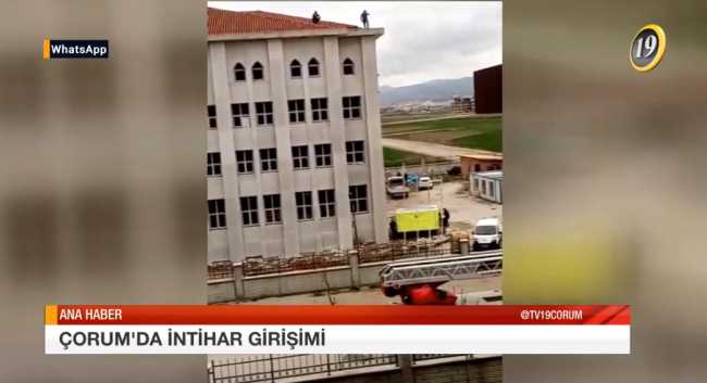 Çorum'da İntihar Girişimi