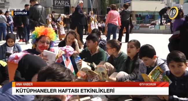 Çorum'da Kütüphaneler Haftası Etkinlikleri 