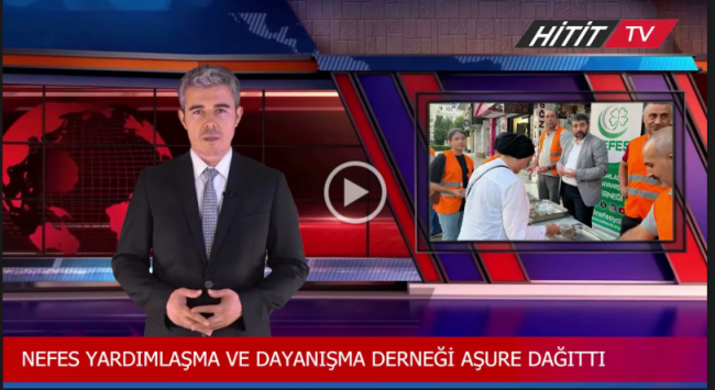 Çorum'da Nefes Yardımlaşma ve Dayanışma Derneği Aşure Dağıttı