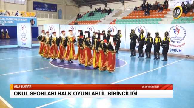 ÇORUM'DA OKUL SPORLARI HALK OYUNLARI İL BİRİNCİLİĞİ YAPILDI
