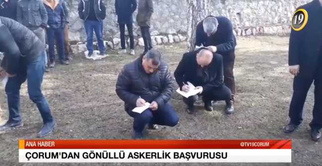 ÇORUM’DAN GÖNÜLLÜ ASKERLİK BAŞVURUSU