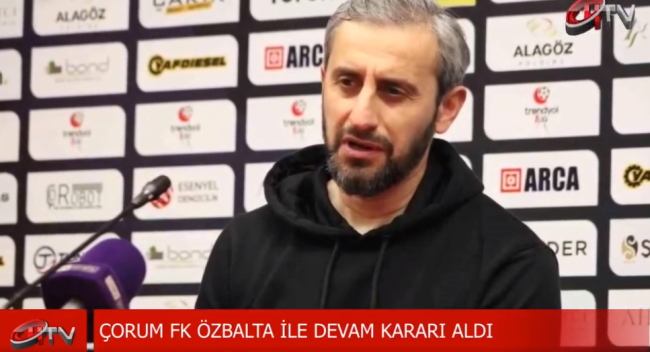 Çorum FK Serkan Özbalta'yla Yola Devam Kararı Aldı!