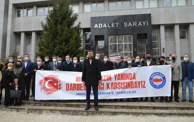 Çorum Memur-Sen'den  Amiraller bildirisine suç duyurusu