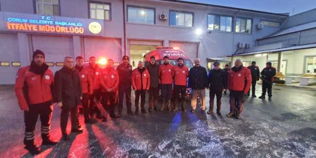 Çorumlular deprem bölgesine yardım için seferberlik başlattı
