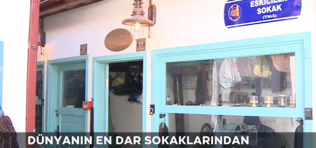 Dünyanın "en dar çarşısı" Çorum'da TRT Habere Konu oldu