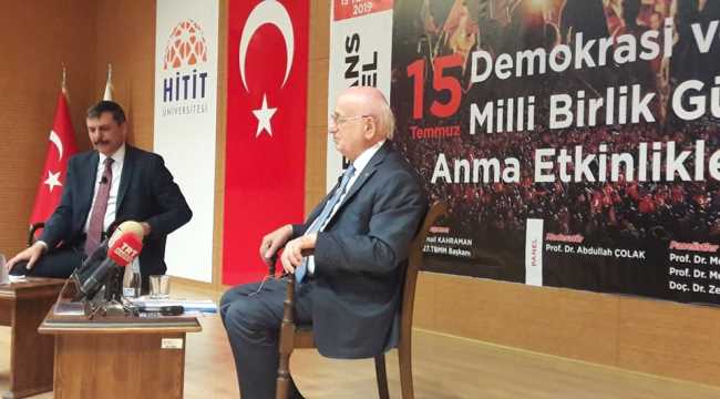 Eski TBMM Başkanı Kahraman:15 Temmuz gecesi İşgaldir