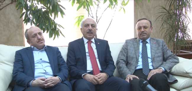 HACI TURAN BAŞKAN ZEKİ GÜLÜ ZİYARET ETTİ