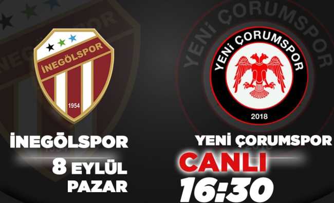 İnegölspor-Yeni Çorumspor maçı