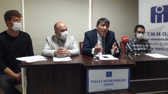 İnşaat Mühendisleri Odası Çorum İl Temsilcisi Özgür Kılıç'