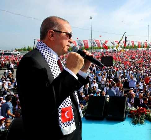 İstanbul'da Büyük Filistin Mitingi