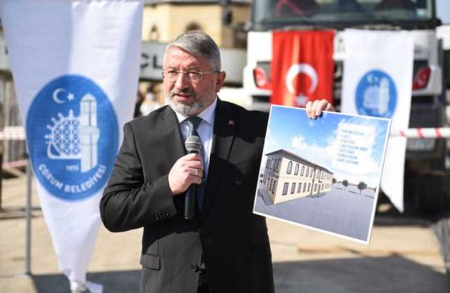 Mezarlıklar Müdürlüğü hizmet binası için temeli atıldı