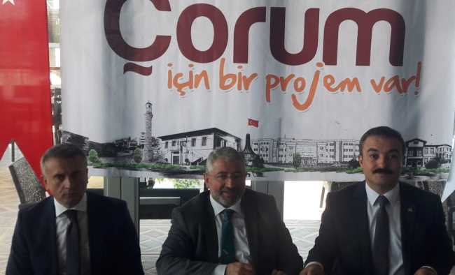Millet Kafede "Çorum İçin Projem Var"basın toplantısı