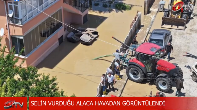 Sağnak Yağaş Alaca'yı Vurdu! 