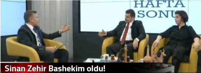 Sinan Zehir Başhekim oldu!