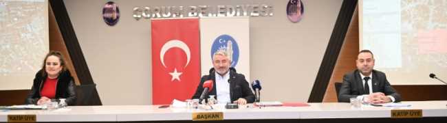 Şubat ayı Çorum Belediye Meclis toplantısı yapıldı