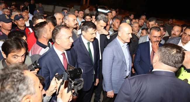 Süleyman Soylu Çorum Osmancık Trafik Denetleme Noktası'nda