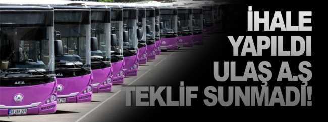 Toplu taşıma ihalesi sıfır çekti
