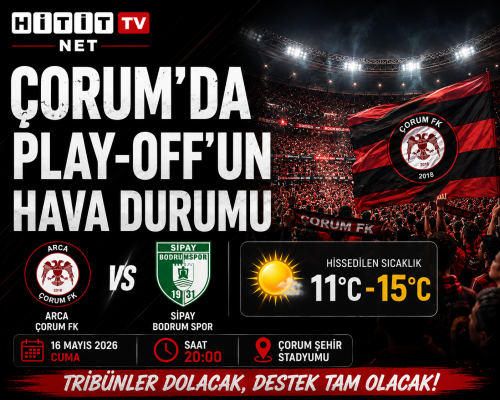“Play-Off Rövanşında Çorum’da Futbola Elverişli Havada Oynanacak!