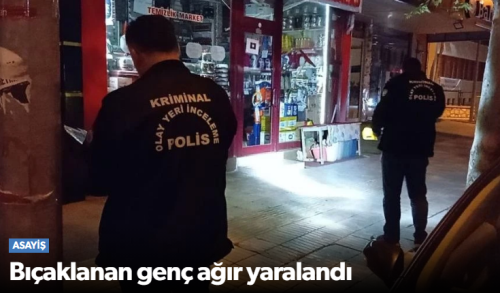 18 Yaşındaki genç sırtından bıçaklandı! 