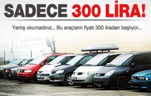 YANLIŞ DUYMADINIZ 300 liraya satılık araba!
