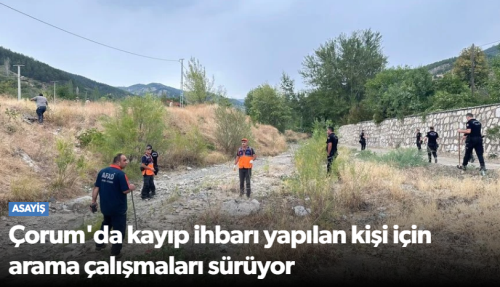 86 Yaşındaki Kişinin Bulunması İçin Çalışmalar Sürüyor!