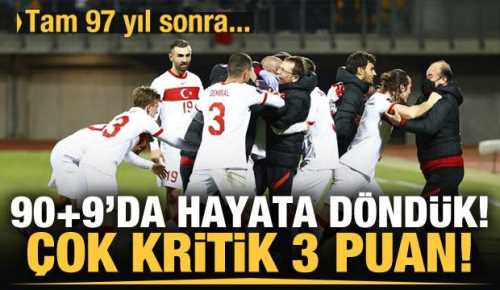97 Yıl Sonra gelen galibiyet 