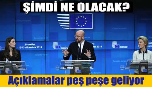 AB Açıklamalar peş peşe geliyor!