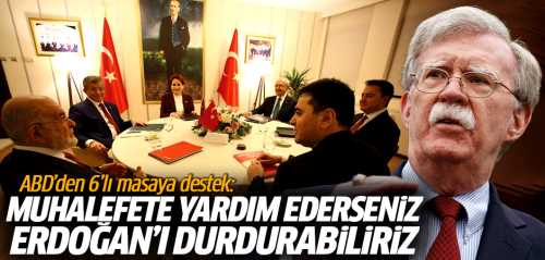 ABD'den 6'lı masaya destek