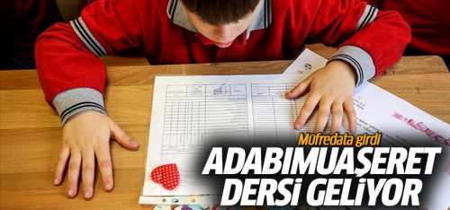Adabımuaşeret dersi geliyor!