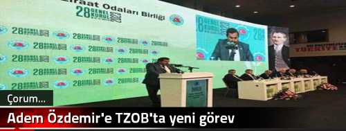 Adem Özdemir'e TZOB'ta yeni görev