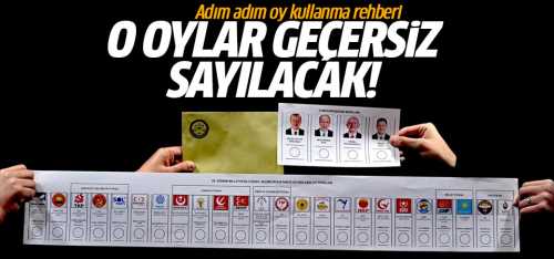 Adım adım oy kullanma rehberi