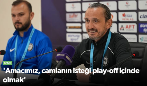 AHL- Çorum FK'nın Hedefi Play-Off içinde olmak!