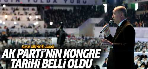 Ak Parti MKYK'nın Kararı Kongre 7 Ekim'de Yapılacak?