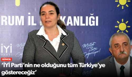  Alparslan Türkeş’in kızı Ayyüce Türkeş Çorum'a geldi 